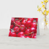 Cherry Greetings Karte (Gelbe Blume)