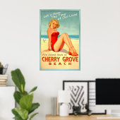 Cherry Grove Beach Long Island New York Pin U Poster (Heimbüro)