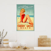Cherry Grove Beach Long Island New York Pin U Poster (Küche)