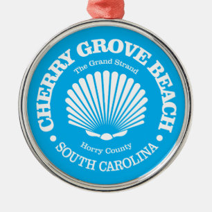 Cherry Grove Beach Ornament Aus Metall