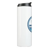 Cherry Grove Beach South Carolina Palm Tree Birds Thermosbecher (Nach links gedreht)