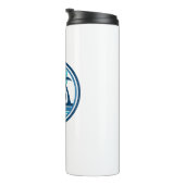 Cherry Grove Beach South Carolina Palm Tree Birds Thermosbecher (Nach rechts gedreht)