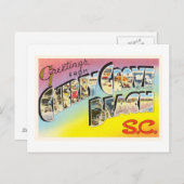 Cherry Grove Beach South Carolina SC Alte Postkart Postkarte (Vorne/Hinten)