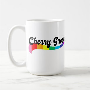 Cherry Grove Fire Island NY Regenbogen-Logo LGBTQ Kaffeetasse