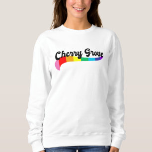 Cherry Grove Fire Island NY Regenbogen-Logo LGBTQ Sweatshirt