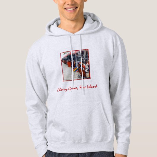 Cherry Grove Pride Wagon Adult Hoodie Sweatshirt (Vorderseite)