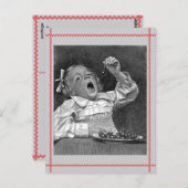 Cherry Guilt Retro Postcard Postkarte (Vorne/Hinten)