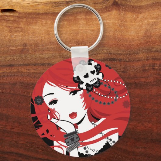 Cherry Gunshot Schlüsselanhänger (Vorderseite)