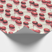 Cherry Halftone Geschenkpapier (Ecke)