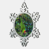 Cherry Headed Conure #1 Snowflake Ornament (Rechts)