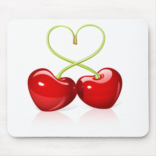 Cherry Heart Mousepad (Vorne)
