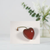 Cherry Heart Postcard Postkarte (Stehend Vorderseite)