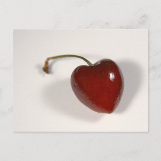 Cherry Heart Postcard Postkarte (Vorderseite)