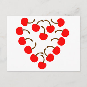 Cherry Heart Postkarte