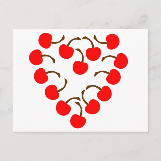 Cherry Heart Postkarte (Vorderseite)