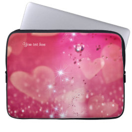 Cherry Heart Sparkle Laptopschutzhülle