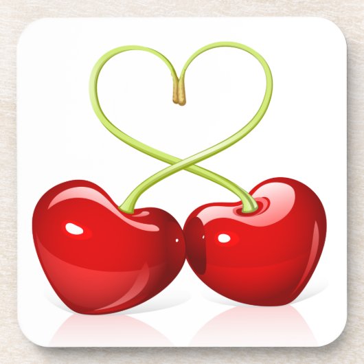 Cherry Heart Untersetzer (Vorderseite)