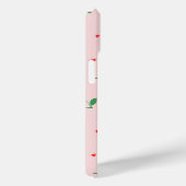 Cherry Hearts Individuelle Name Monogram Case-Mate iPhone Hülle (Rückseite / Rechts)