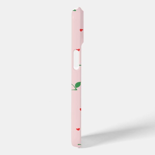 Cherry Hearts Individuelle Name Monogram Case-Mate iPhone Hülle (Rückseite / Rechts)