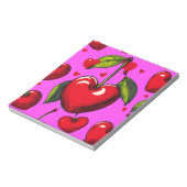 Cherry Hearts Notizblock (Rotiert)
