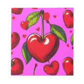 Cherry Hearts Notizblock (Vorderseite)