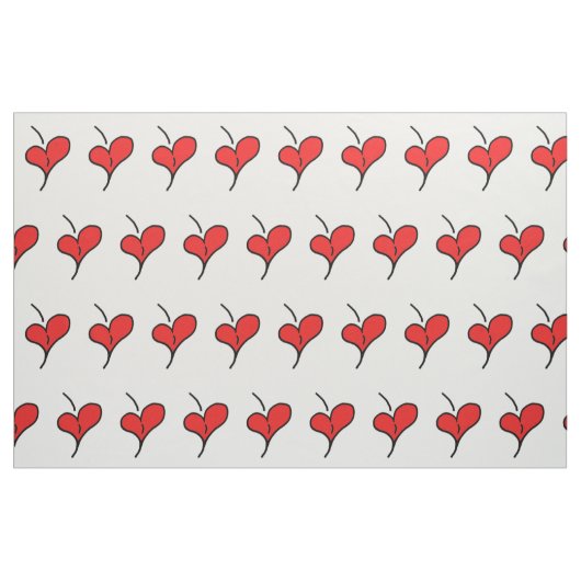 Cherry Hearts Stoff (Fat Quarter (45,7 x 55,9 cm))