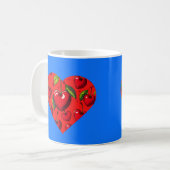 Cherry Hearts Valentinstag Kaffeetasse (Vorderseite Links)