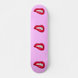 Cherry Hot Lips Popper Girl Skateboard Deck