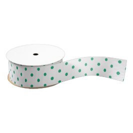 Cherry Hütte Aqua Dotted Ribbon Ripsband