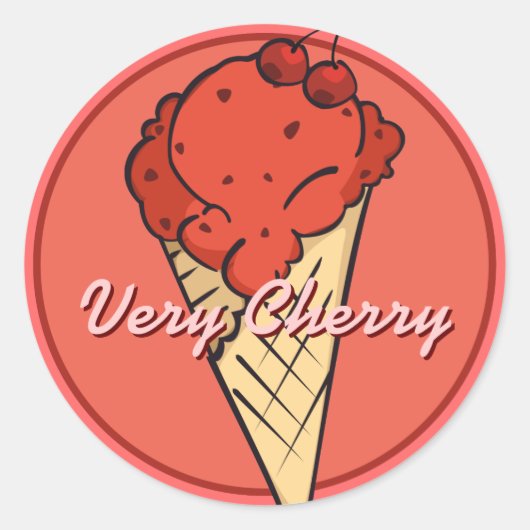 Cherry Icecream Sticker (Vorderseite)
