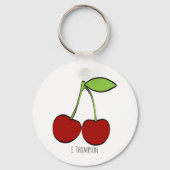 Cherry Illustration Schlüsselanhänger (Vorderseite)