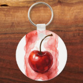 Cherry in Alcohol Ink Schlüsselanhänger (Vorderseite)