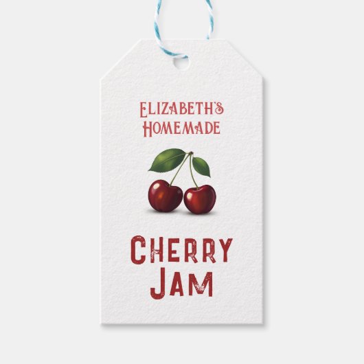 Cherry Jam Geschenkanhänger (Vorderseite)