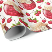Cherry Jam Geschenkpapier (Rolleneckpunkt)