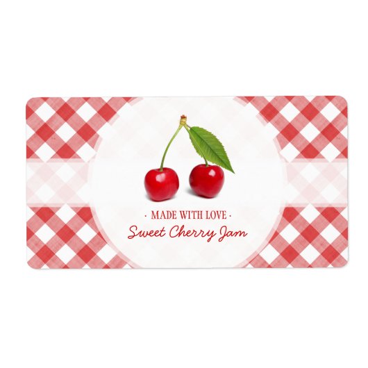 Cherry-Jam-Label (Vorne)