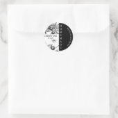 Cherry Jam Modern Business Label Runder Aufkleber (Tasche)