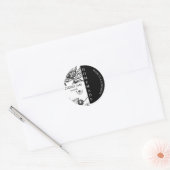 Cherry Jam Modern Business Label Runder Aufkleber (Umschlag)