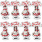 Cherry Jam von Oma - Vintag - 8 Jar Labels (Vorderseite)