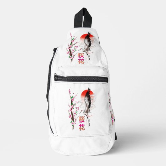 Cherry Japan Pastel Sakura Crossbody Bag (Vorderseite)