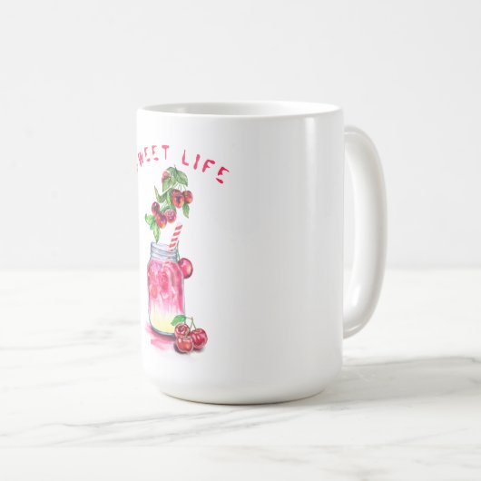 Cherry Juice Cool Drink Frucht Kaffee Tasse (VorderseiteRechts)