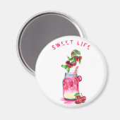 Cherry Juice Cool Drink Frucht Magnet (Vorderseite/Rückseite)