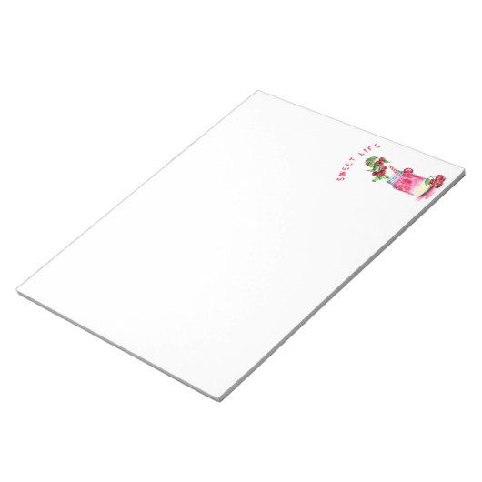 Cherry Juice Cool Drink Frucht Notepad Notizblock (angewinkelt)