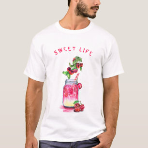Cherry Juice Cool Drink Summer Party T - Shirt