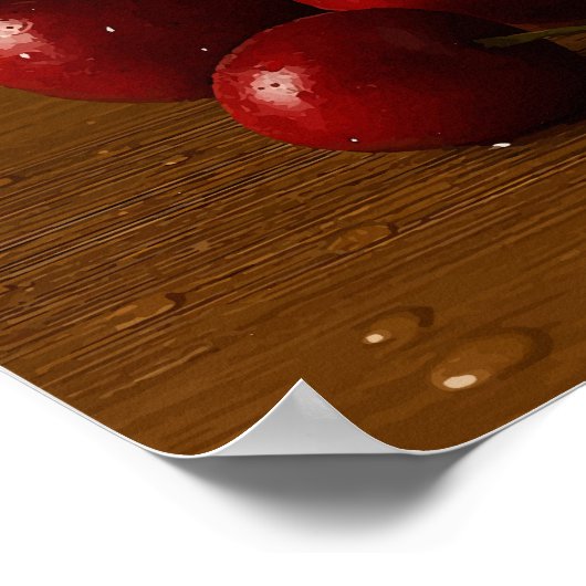 Cherry Juice Delight - Im Sommer Poster (Ecke)