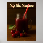 Cherry Juice Delight - Im Sommer Poster (Vorne)