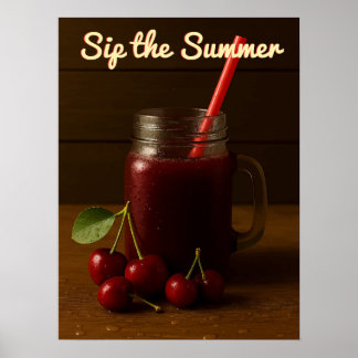 Cherry Juice Delight - Im Sommer Poster