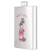 Cherry Juice Drink Flask - Benutzerdefinierter Tex Flachmann (Links)