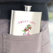 Cherry Juice Drink Flask - Benutzerdefinierter Tex Flachmann (Beispiel)