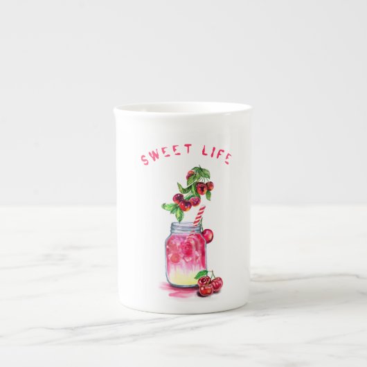 Cherry Juice Drink Frucht Tasse (Vorderseite)