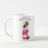 Cherry Juice Drink Kaffee Tasse - Ihr Text (Links)